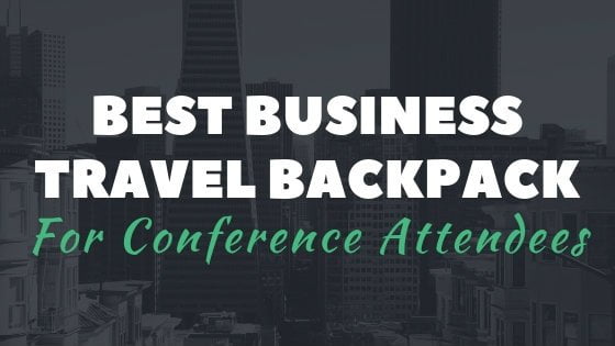 This is our pick for the best business travel backpack for conferences - the SwissGear 1900 Scansmart TSA Laptop Backpack